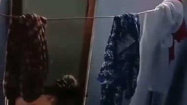 Spying Indian college girl in bathroom