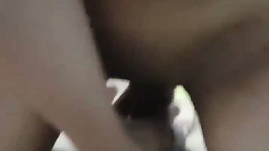 Indian nude babe takes a thick dick in her shaved pussy