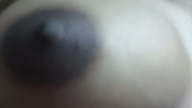 Horny slut topless boob play viral video for customer