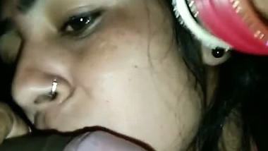 Lonely Bhabhi gives a desi blowjob to her Devar